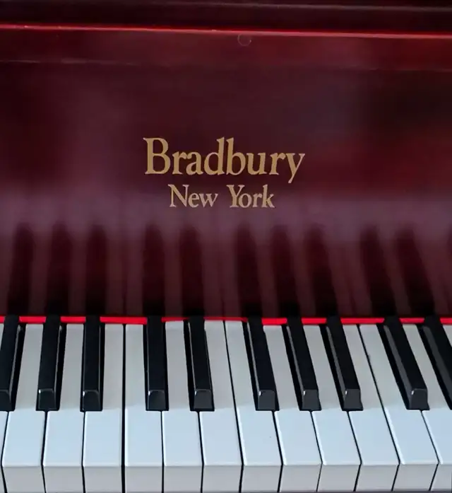 Antique 1913 Bradbury Baby Grand Piano - Carved Legs & Bench in Pianos & Keyboards in City of Toronto - Image 3