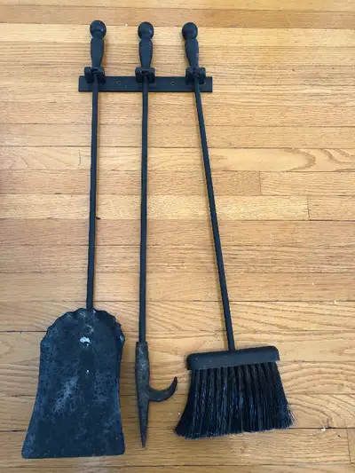 Wall Mount Fireplace Tool Set, View more