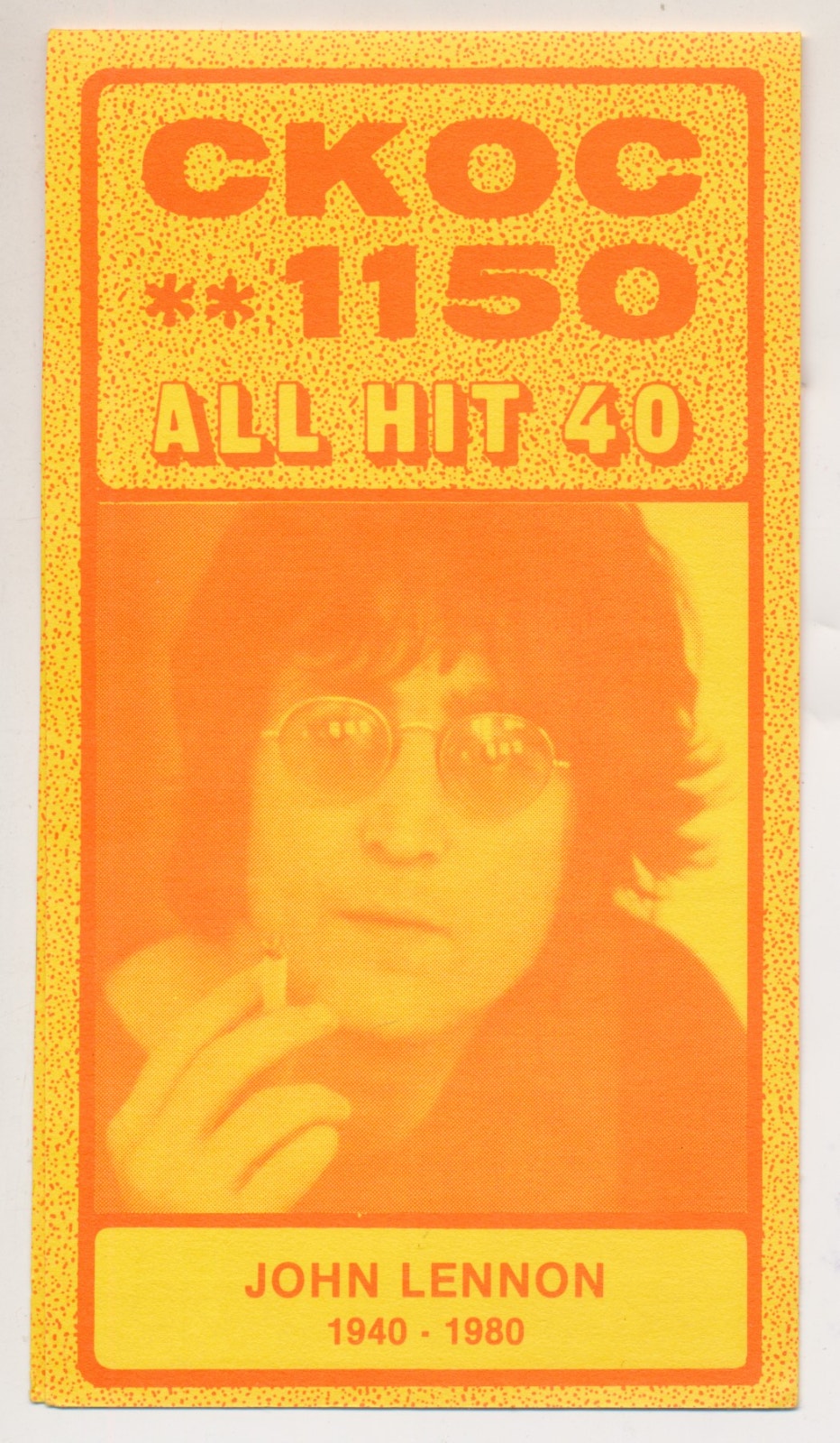 CKOC 1150 All Hit 40 Radio Chart John Lennon Max Webster-1980 | Arts ...