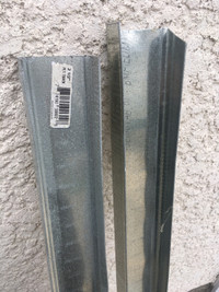 2- 1/2 inch x 45"  Galvanized Steel Wall Framing Track - 2 pcs