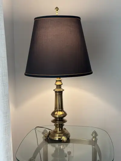 Lampe de table en laiton de marque Stiffel, View more