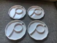 4 new small plates 4 petites assiettes neuves