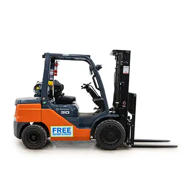 Toyota 8FGU30 5600 Lb Forklift Rental - Free Delivery, View more
