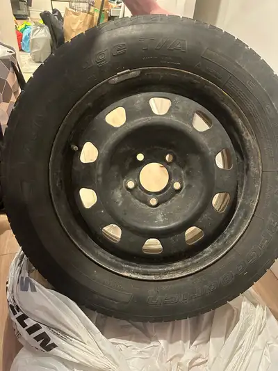 BEST OFFER GETS THEM! 5x 114.3 16” winter tires with rims. I’m selling for the rims as the tires hav...
