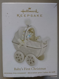 Hallmark Keepsake Baby's First Christmas Porcelain Carriage