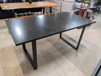 Black Marble Dining Table (Seats 6) - DOT Furniture Lime Ridge, View more