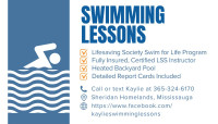 Private Swimming Lessons for Kids Aged 3-13!