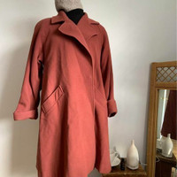 Roomy Cashmere Wool Coat Size 10