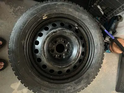 I'm selling a pair of Nokian Nordman 7 winter tires, size 235/55R17 101R XL, mounted on steel rims....