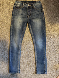 Girls size 7 silver jeans 