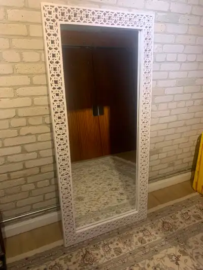 Carved Wood Floor Mirror, View more