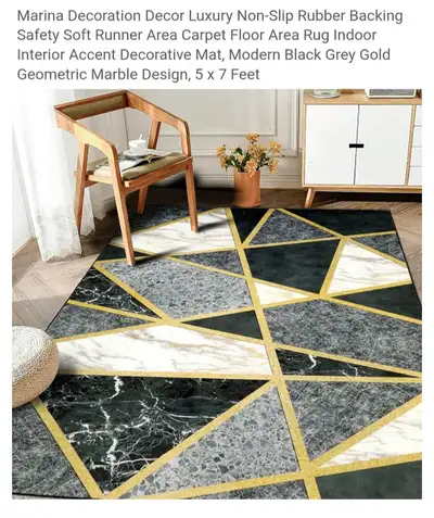 Marina Decoration Luxury Non‑Slip Area Rug – 5 x 7 ft, View more