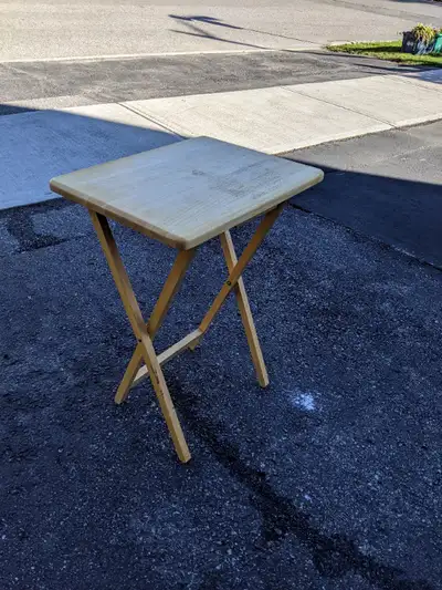 Folding hard wood small table, View more
