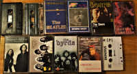 Audio cassettes 70s rock hits Beatles, , Page&Plant,  Santana,