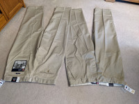 Brand New Chaps Flat Front Men's  Khaki Pants