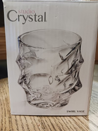 Studio Crystal  Swirl Vase