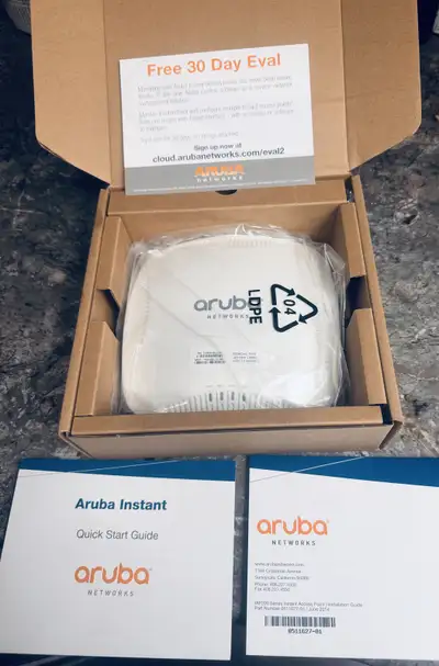 Selling an Aruba Networks IAP-205 Instant Wireless Access Point, model APIN0205, which delivers fast...