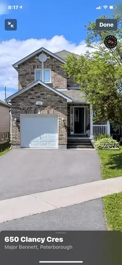 Calm and quiet atmosphere inside the home, neat and clean as well as very near to Fleming College an...