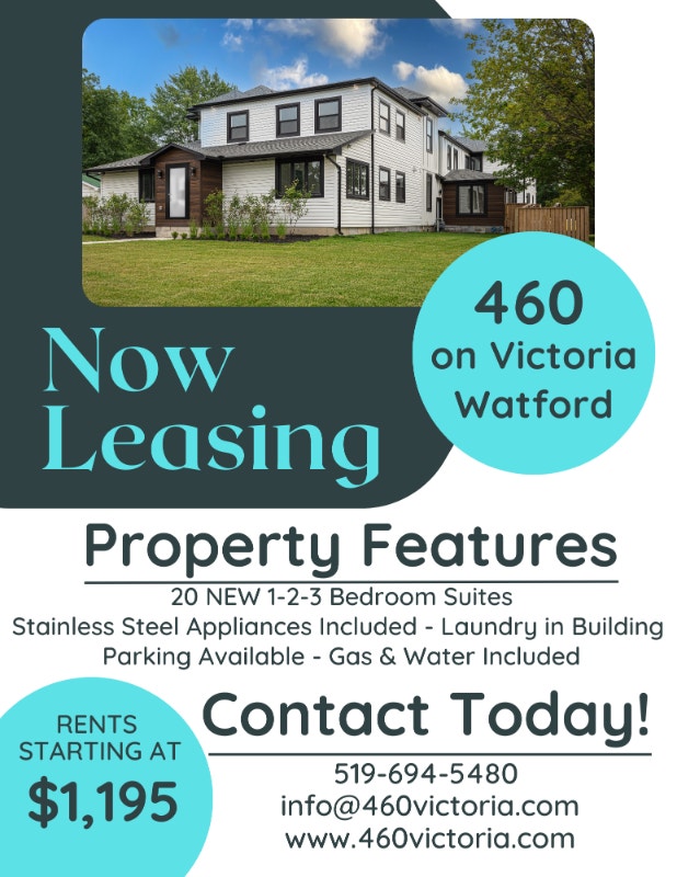 Completely Renovated 1 & 2 Bedroom Suite for lease, Watford Long Term