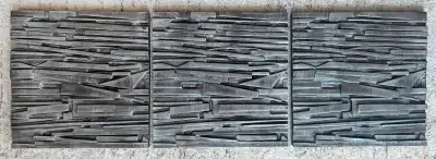 12-Inch-by-12-Inch Resin Wall Décor Tiles, Set of 3, View more