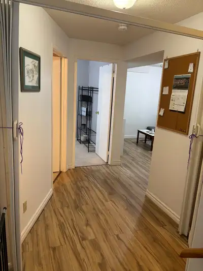 Available two clean furnished bedrooms in a home. With a shared bathroom, unlimited wifi, and a kitc...