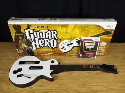 Guitar Hero 5 Avec Guitare (En Boite) (Wii), View more