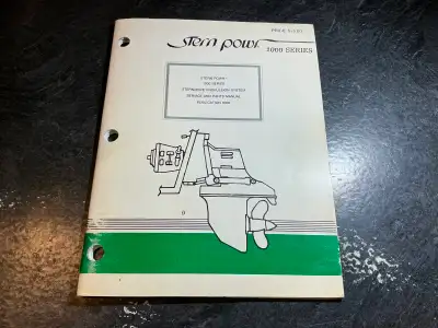Stern Powr 1000 Series Sterndrive Proplulsion Service Manual, View more