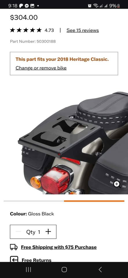 Harley Davidson Heritage Classic Accessories in Motorcycle Parts & Accessories in Napanee - Image 2