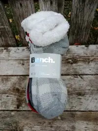 Ladies Bench Slipper Socks, 4 Pack, Fits Size 4-10, Cozy, Waem
