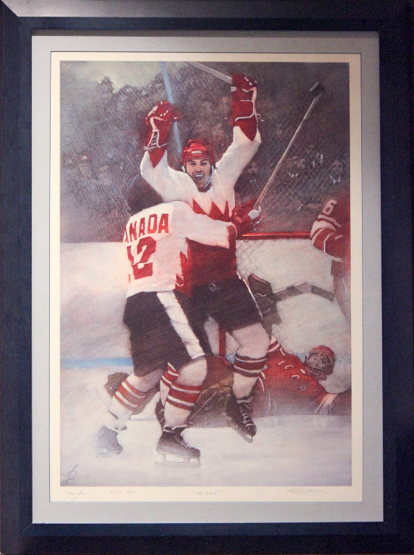 Paul Henderson Signed Limited Edition Print Framed in Arts & Collectibles in Hamilton
