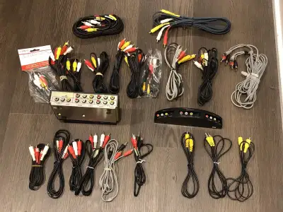 Lots of video and audio cables available. Let me know what you need. Cable length varies between 3 f...