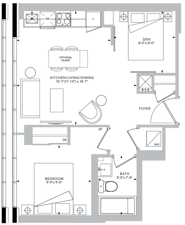 2 bed, 1 bath Lower Penthouse  near University of Toronto in Long Term Rentals in City of Toronto - Image 2