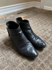 Womens Black Ankle Boots Size 10