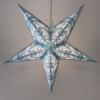 Handmade Paper Star Lights Lanterns Lantern Light Turquoise