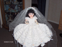 BRIDE DOLL WITH CROCHET DRESS