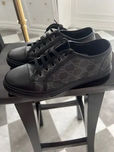 Gucci Sneakers Ace Black Canvas GG 426189, View more