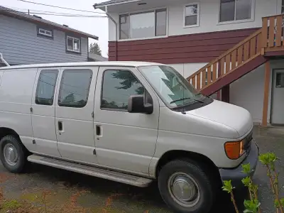 Cargo van is well maintained. New Rr tires, cruise control is intermittent, runs good.