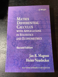 Matrix Differential Calculus