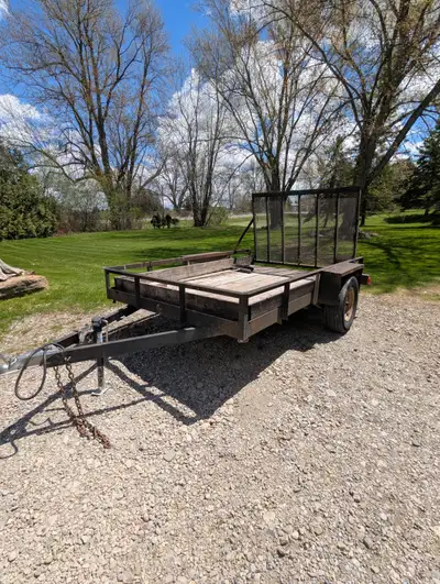 Selling a 6x10 utility trailer used. 2 inch ball required.