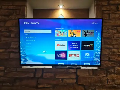 TCL 50” 4K UHD HDR LED Smart Tv - 2022, In great condition and w, View more