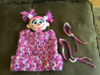 $35. Sesame Street Hat Abby Cadabby Crocheted