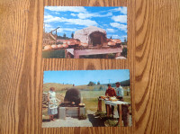 6 cartes postales Gaspé Nord ,fours à pain le long de la route.