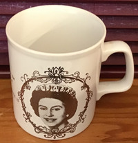Queen Elizabeth-Prince Phillip-Silver Jubilee -Single Mug-1977