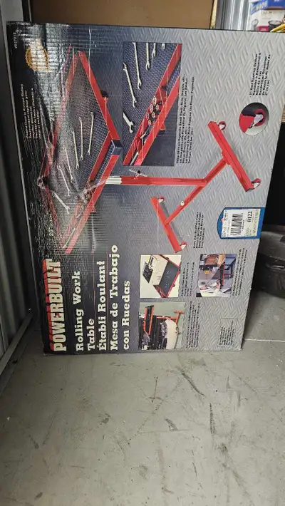 Powerbuilt Rolling Work Table, View more