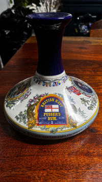 Vintage British Navy Pusser's Rum 1 Liter Hand Cast Porcelain De