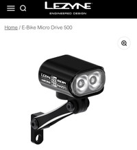 Lezyne E-Bike Front Headlight Micro Drive 500