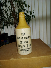 Ye Old Country Stone Ginger Beer Bottle.