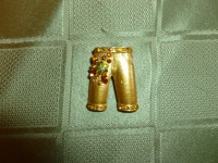 *** GOLD PANTS BROOCH --reduced ***