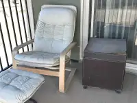 Ikea leather Poang Chair 
