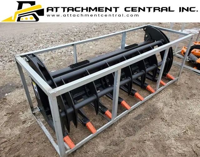 78" Heavy Root Rake Grapple Skid Steer Attachment